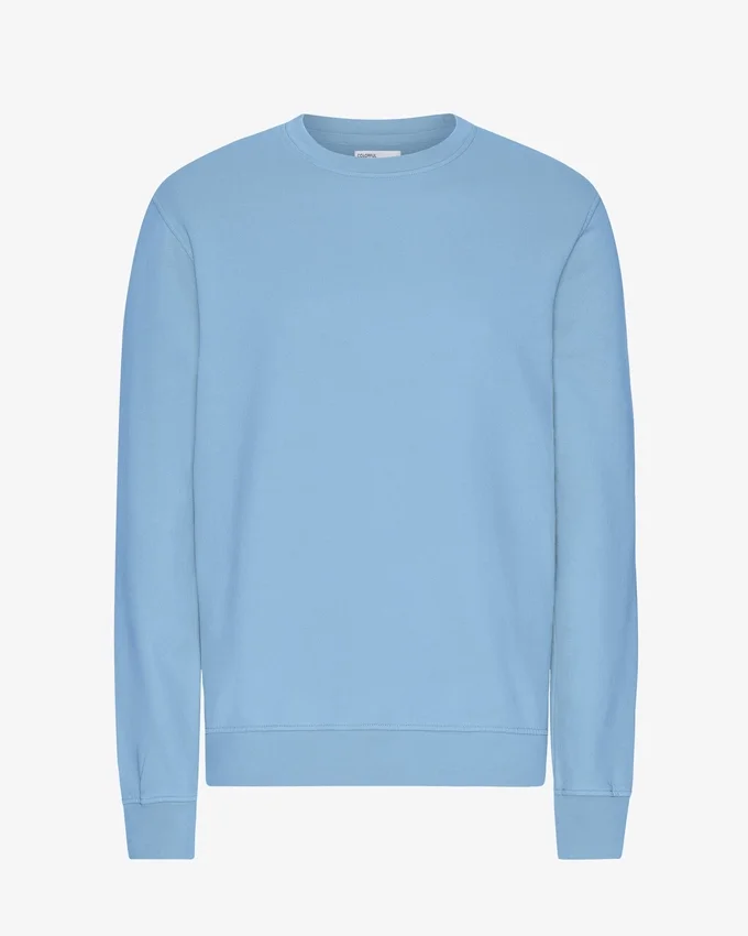 Classic Organic Jersey de cuello redondo - Azul mar