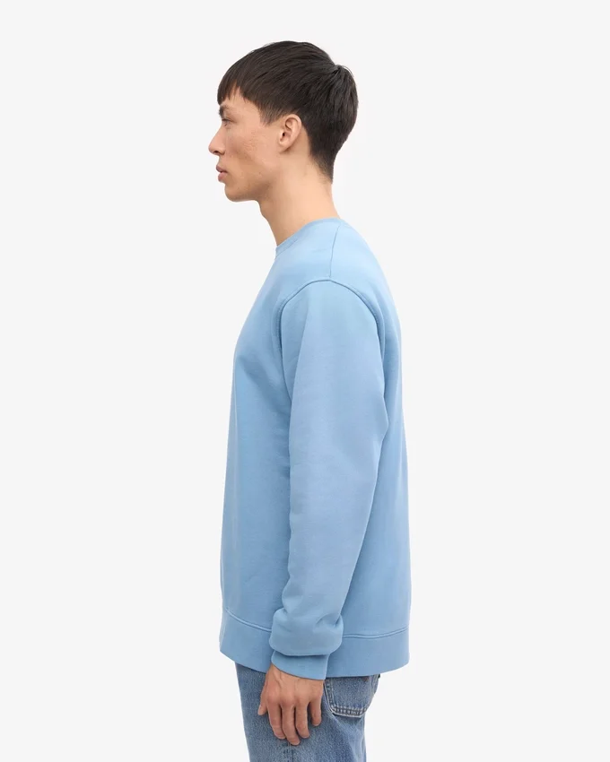 Classic Organic Jersey de cuello redondo - Azul mar