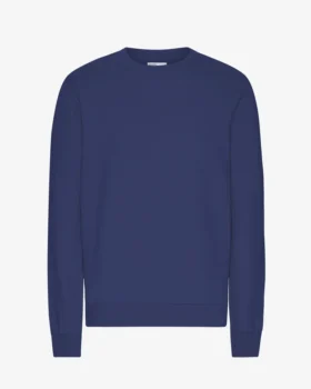 Classic Organic Jersey de cuello redondo - Azul marino