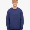 Classic Organic Jersey de cuello redondo - Azul marino
