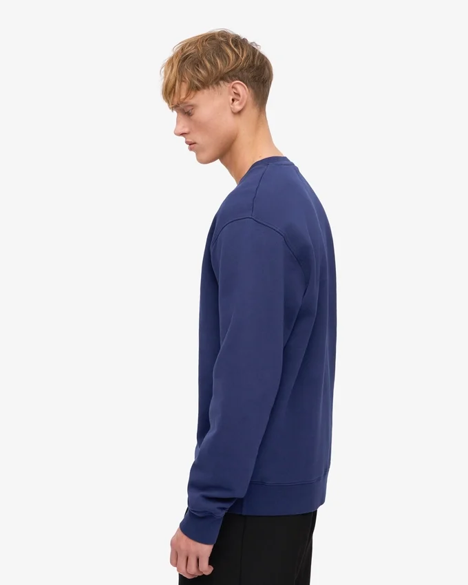 Classic Organic Jersey de cuello redondo - Azul marino