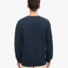 Classic Organic Jersey de cuello redondo - Azul marino