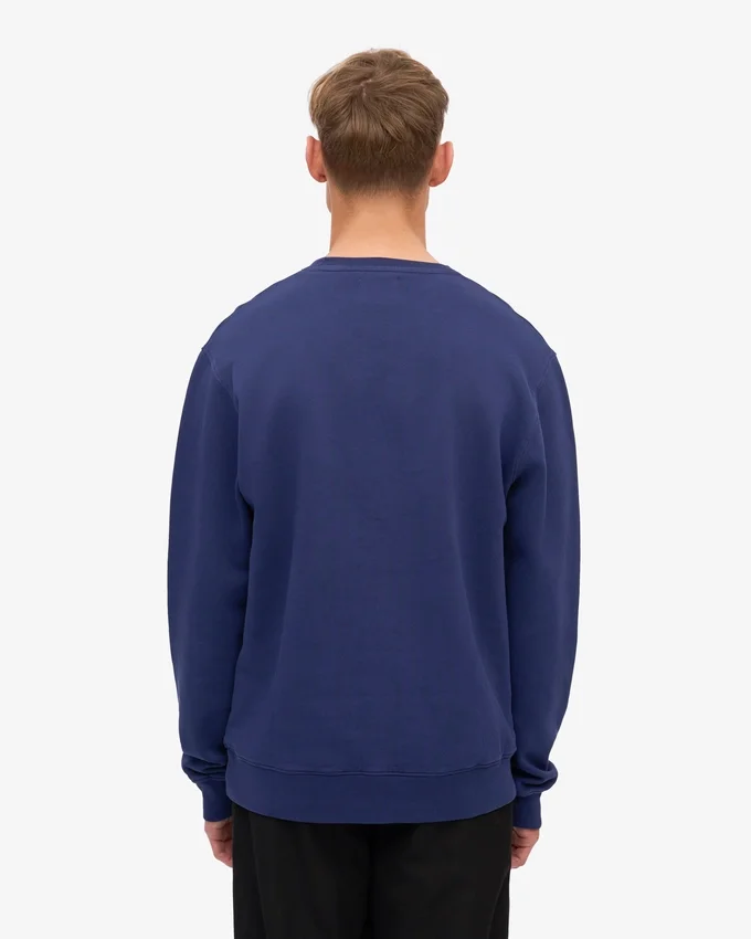 Classic Organic Jersey de cuello redondo - Azul marino