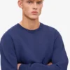 Classic Organic Jersey de cuello redondo - Azul marino