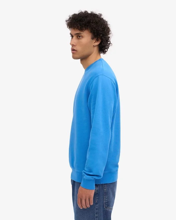 Classic Organic Jersey de cuello redondo - Azul Pacífico