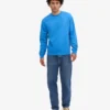 Classic Organic Jersey de cuello redondo - Azul Pacífico