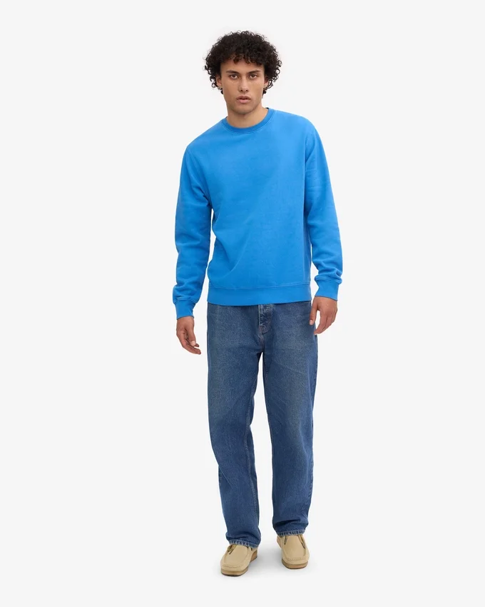 Classic Organic Jersey de cuello redondo - Azul Pacífico