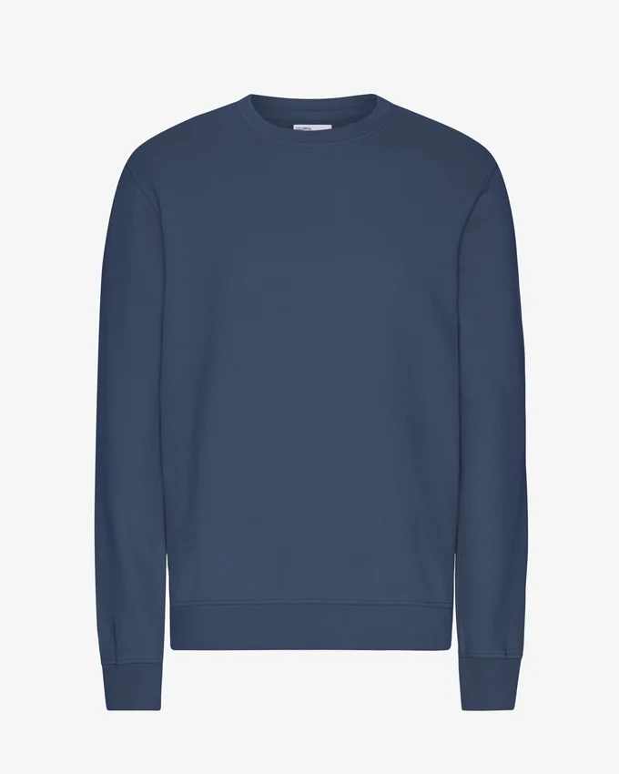 Classic Organic Jersey de cuello redondo - Azul petróleo