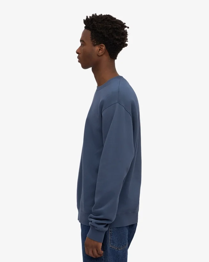 Classic Organic Jersey de cuello redondo - Azul petróleo