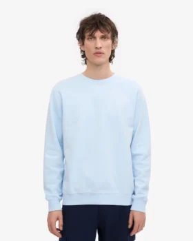 Classic Organic Jersey de cuello redondo – Azul polar