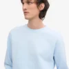 Classic Organic Jersey de cuello redondo - Azul polar