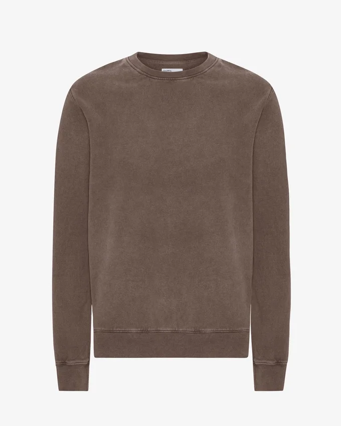 Classic Organic Jersey de cuello redondo - Barro descolorido