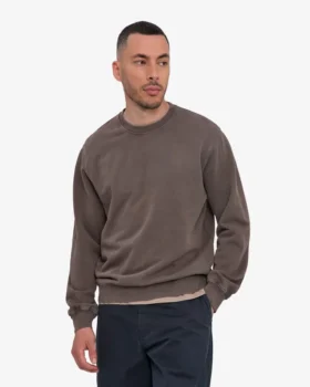 Classic Organic Jersey de cuello redondo – Barro descolorido