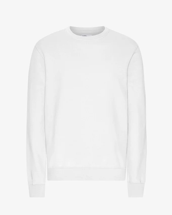 Classic Organic Jersey de cuello redondo - Blanco óptico