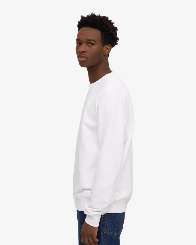 Classic Organic Jersey de cuello redondo - Blanco óptico