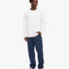 Classic Organic Jersey de cuello redondo - Blanco óptico