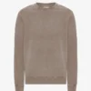 Classic Organic Jersey de cuello redondo - Caqui descolorido
