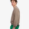 Classic Organic Jersey de cuello redondo - Caqui descolorido