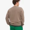 Classic Organic Jersey de cuello redondo - Caqui descolorido