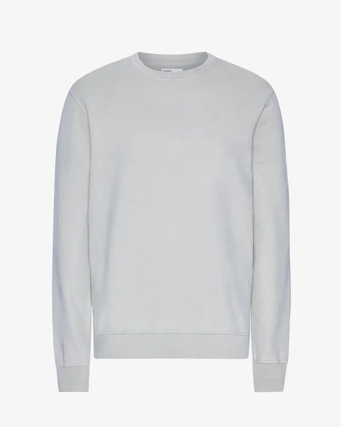 Classic Organic Jersey de cuello redondo - Gris descolorido