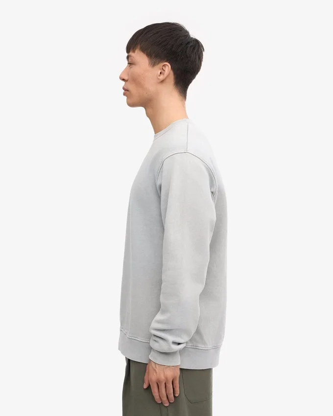 Classic Organic Jersey de cuello redondo - Gris descolorido