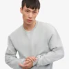 Classic Organic Jersey de cuello redondo - Gris descolorido