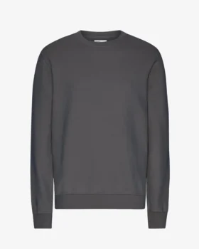 Classic Organic Jersey de cuello redondo - Gris lava