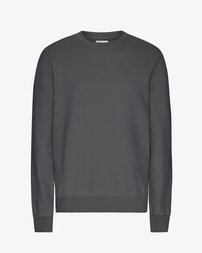 Classic Organic Jersey de cuello redondo - Gris lava