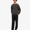 Classic Organic Jersey de cuello redondo - Gris lava
