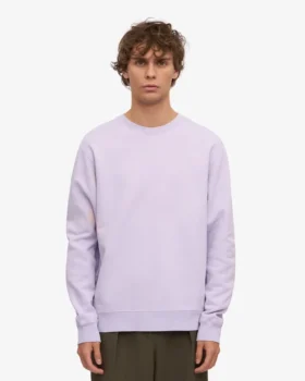 Classic Organic Jersey de cuello redondo – Lavanda suave