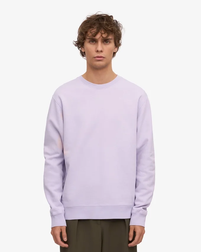 Classic Organic Jersey de cuello redondo - Lavanda suave