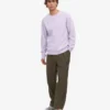 Classic Organic Jersey de cuello redondo - Lavanda suave