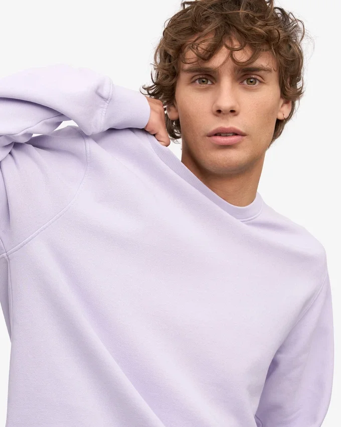 Classic Organic Jersey de cuello redondo - Lavanda suave