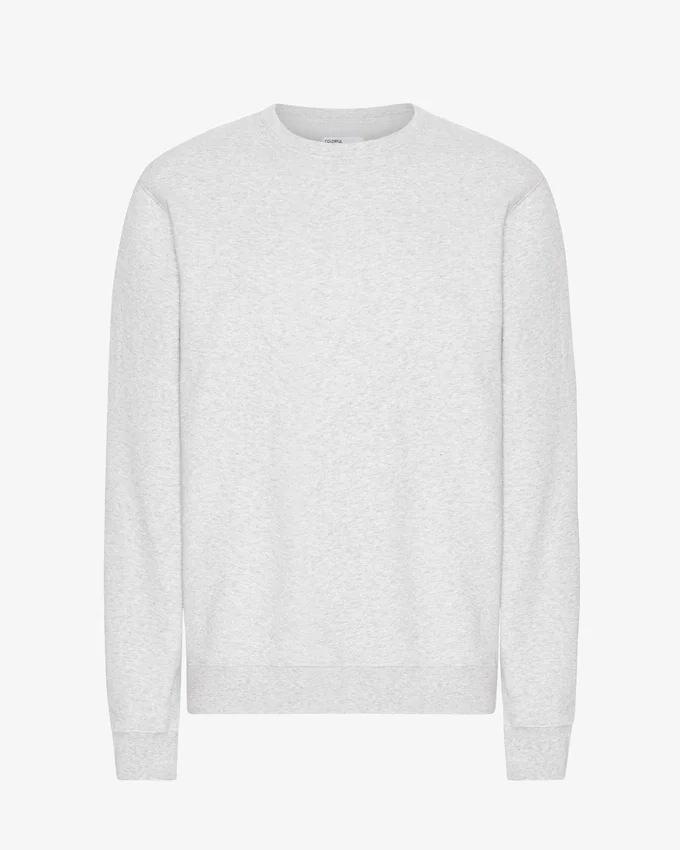 Classic Organic Jersey de cuello redondo - Mezcla de nieve