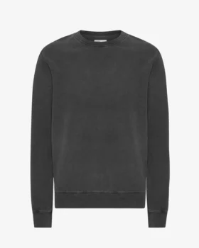 Classic Organic Jersey de cuello redondo - Negro desgastado