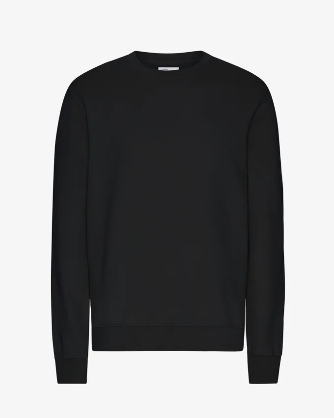 Classic Organic Jersey de cuello redondo - Negro intenso