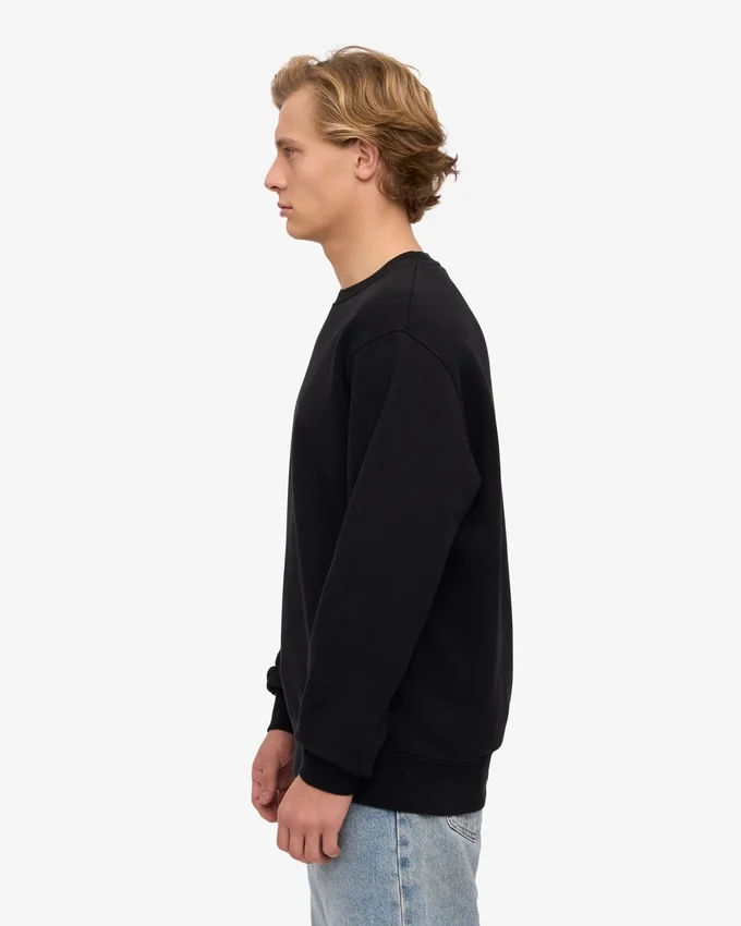 Classic Organic Jersey de cuello redondo - Negro intenso