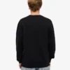 Classic Organic Jersey de cuello redondo - Negro intenso