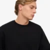 Classic Organic Jersey de cuello redondo - Negro intenso