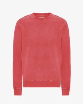 Classic Organic Jersey de cuello redondo - Rojo descolorido