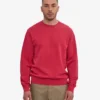 Classic Organic Jersey de cuello redondo - Rojo descolorido