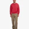 Classic Organic Jersey de cuello redondo - Rojo descolorido