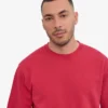 Classic Organic Jersey de cuello redondo - Rojo descolorido