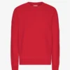 Classic Organic Jersey de cuello redondo - Rojo escarlata