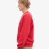 Classic Organic Jersey de cuello redondo - Rojo escarlata