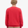 Classic Organic Jersey de cuello redondo - Rojo escarlata