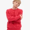 Classic Organic Jersey de cuello redondo - Rojo escarlata