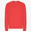 Classic Organic Jersey de cuello redondo - Rojo mandarina