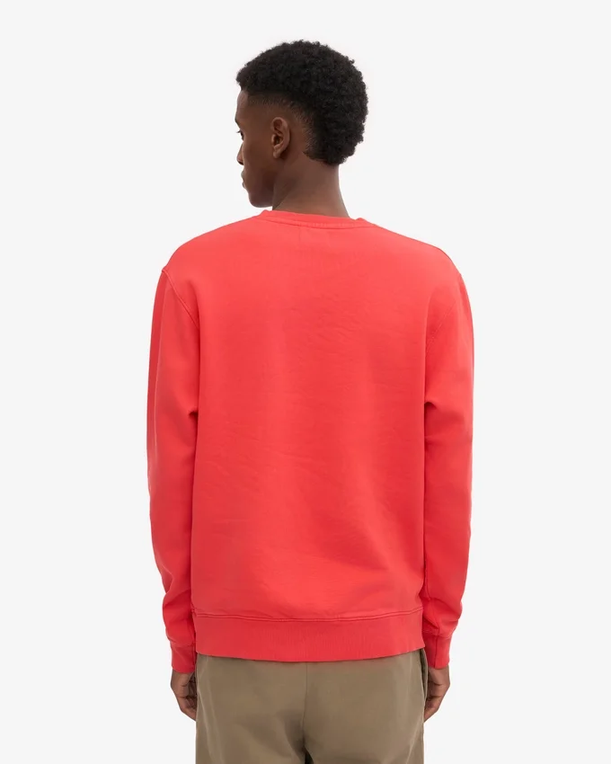 Classic Organic Jersey de cuello redondo - Rojo mandarina