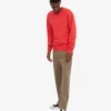 Classic Organic Jersey de cuello redondo - Rojo mandarina